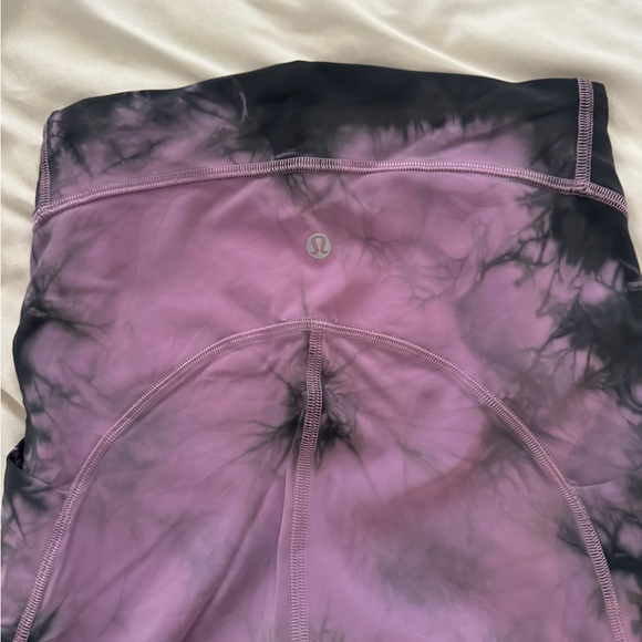 Lululemon Purple and Black TieDye Leggings - Picture 5 of 5